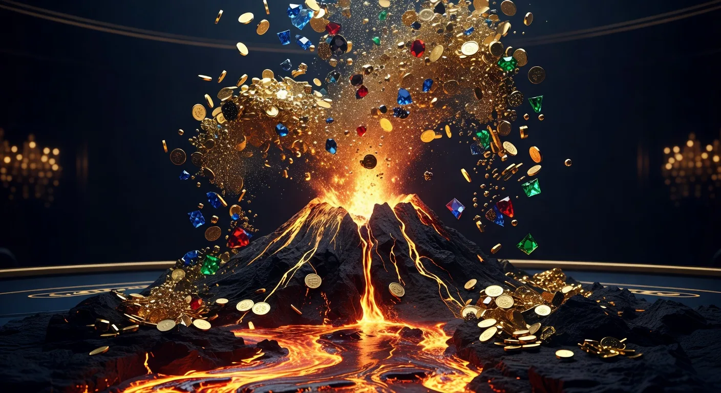 Coin Volcano — демо слот GameArt